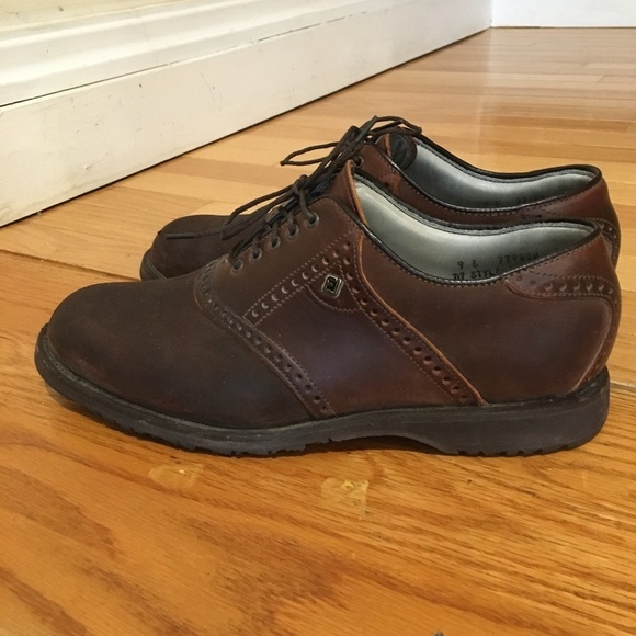 VINTAGE Footjoy Classics Dry Mens Size 9 Golf Shoe - Picture 7 of 7